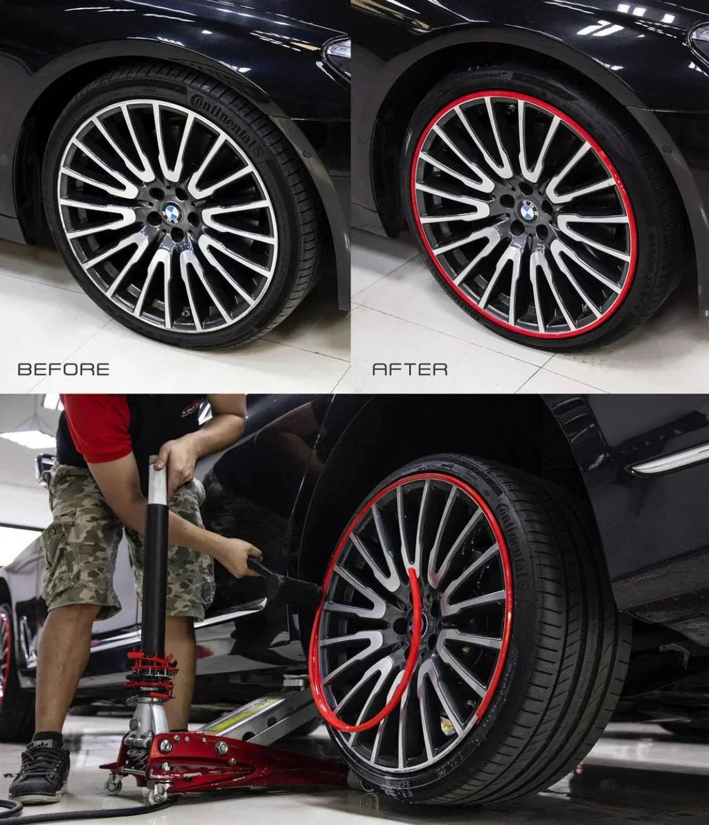 Car wheel protection ring anti-collision strip anti-scratch strip anti-scratch rubber strip